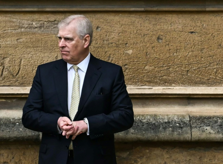 Le prince Andrew au château de Windsor, le 31 mars 2024 ( AFP / JUSTIN TALLIS )