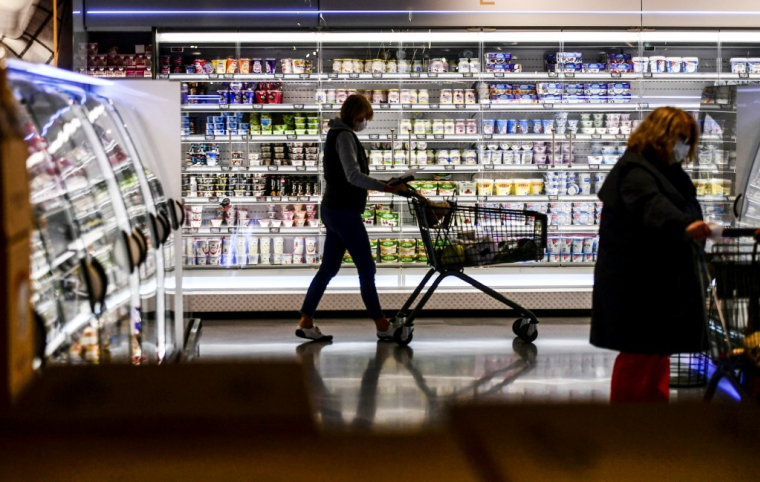 Un spermarché en Allemagne le 29 avril. ( AFP / INA FASSBENDER )