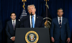 Donald Trump le 3 janvier 2026 en Floride ( AFP / Jim WATSON )