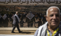 Des délégués réunis lors du 8e congrès général du Fatah, le 14 mai 2026 à Ramallah ( AFP / JOHN WESSELS )