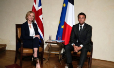 La Première ministre britannique Liz Truss et Emmanuel Macron