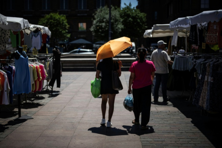 Sur un marché de Toulouse le 27 mai 2026 ( AFP / Lionel BONAVENTURE )