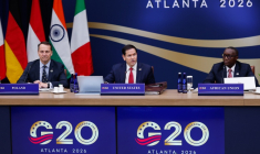 Marco Rubio lors du G20 à Atlanta le 30 octobre 2026 ( AFP / Erik S. Lesser )