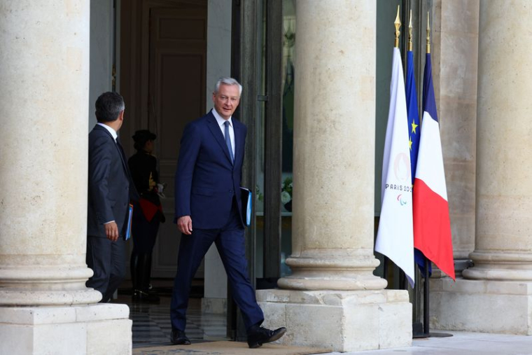 Le ministre démissionnaire de l'Economie Bruno Le Maire