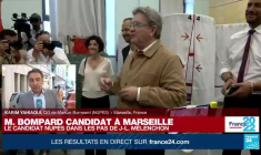 Législatives : Manuel Bompard, candidat NUPES à Marseille, dans les pas de J-L. Mélenchon