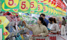 Un supermarché de la province de Shandong, en avril 2025 (illustration)  ( AFP / STRINGER )