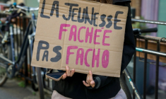 La mobilisation lycéenne, un déclic politique pour des jeunes avant la présidentielle ( AFP / GEOFFROY VAN DER HASSELT )