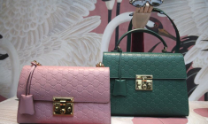 Photo d'archives de sacs Gucci dans un magasin à Londres