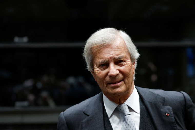 Vincent Bolloré à l'Assemblée nationale à Paris