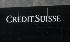 Le logo de Credit Suisse à Zurich