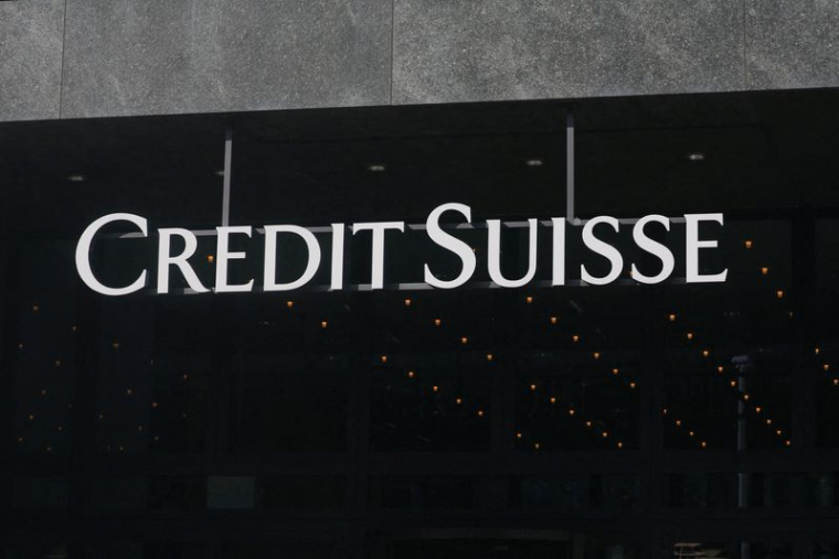 Le logo de Credit Suisse à Zurich