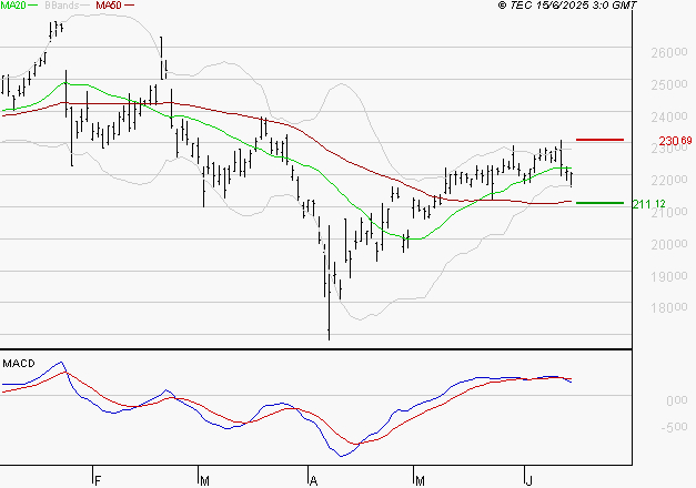 SCHNEIDER ELECTRIC SA : La situation technique est plutôt incertaine