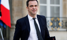 Le porte-parole du gouvernement Olivier Véran le 15 février 2023. ( AFP / LUDOVIC MARIN )