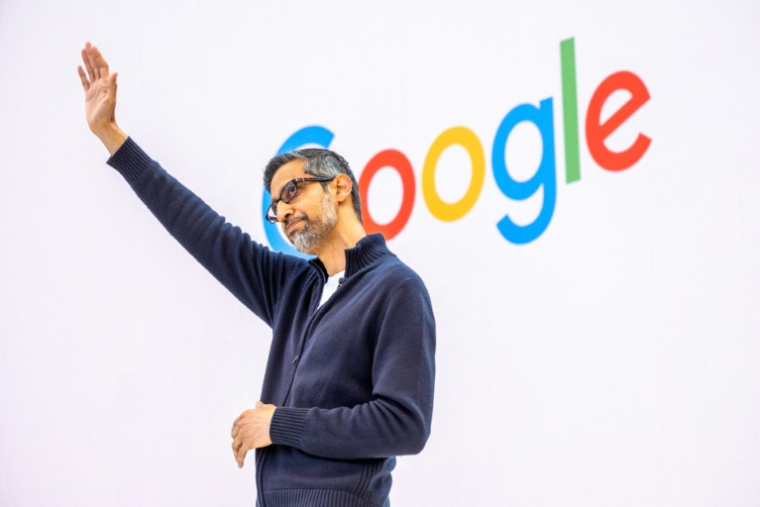 Le PDG de Google, Sundar Pichai, à Mountain View (Californie), le 20 mai 2025 ( AFP / Camille Cohen )