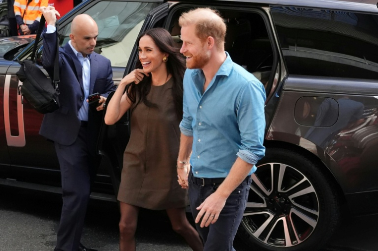 Le prince Harry et son épouse Meghan, duc et duchesse de Sussex, à Melbourne, le 16 avril 2026 en Australie ( POOL / Jonathan Brady )