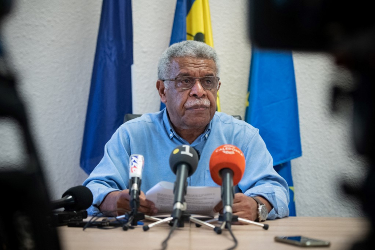 Louis Mapou à Nouméa, le 8 juin 2024. ( AFP / DELPHINE MAYEUR )