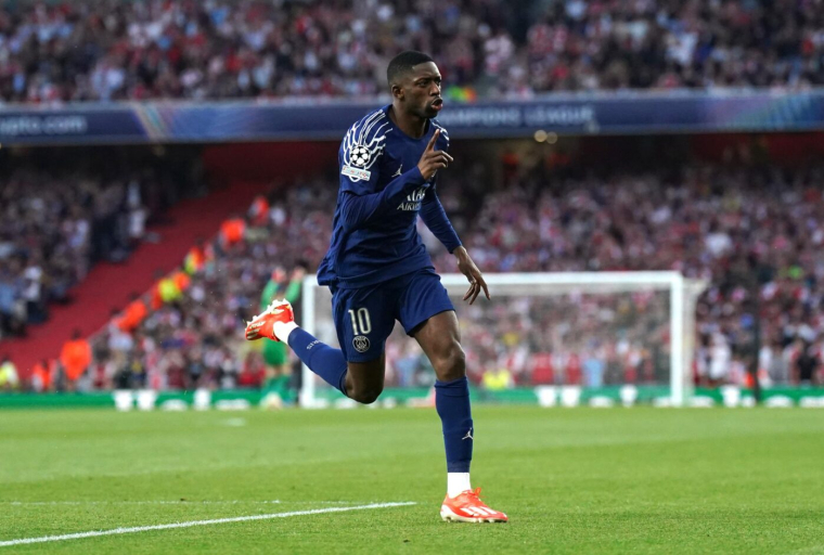 Vidéo : l'ouverture du score express d'Ousmane Dembélé contre Arsenal