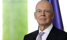 Martin Blessing à Berlin, le 22 septembre 2025. ( AFP / JOHN MACDOUGALL )