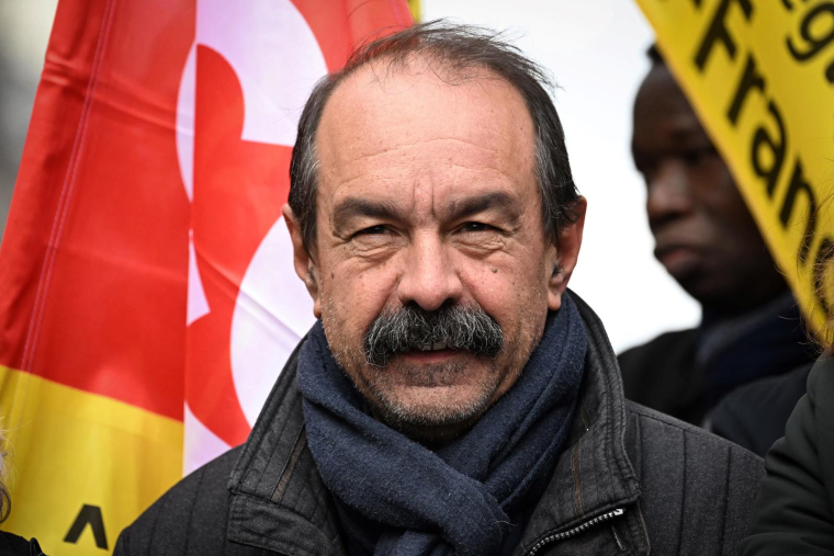 Philippe Martinez, le 11 mars 2023, à Paris ( AFP / Emmanuel DUNAND )