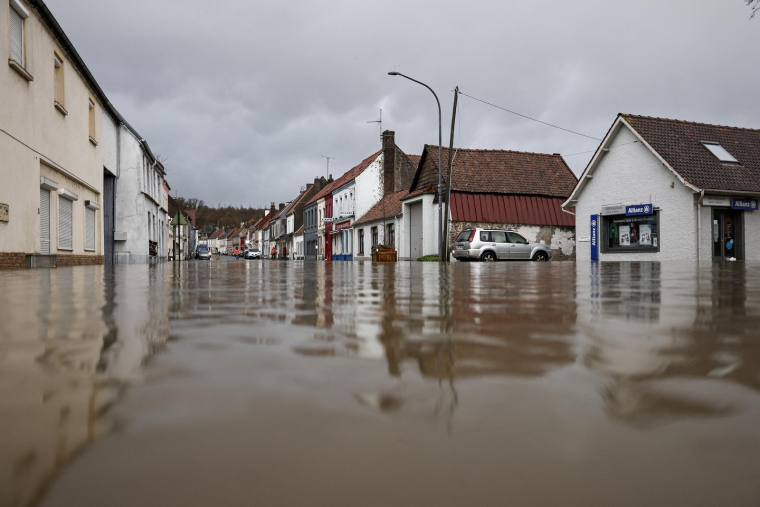 Neuville-sous-Montreuil, dans le nord de la France, le 9 novembre 2023. ( AFP / SAMEER AL-DOUMY )