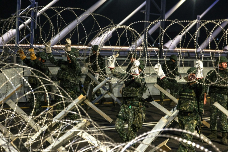 Les manoeuvres militaires annuelles de Taïwan ont débuté le 5 août, pour préparer l'île à une éventuelle invasion chinoise ( AFP / I-Hwa CHENG )
