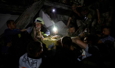 Conséquences d'une attaque de missiles russes à Kramatorsk, en Ukraine