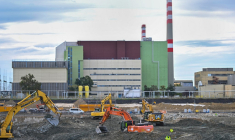 La centrale de Paks, en Hongrie, le 9 octobre 2024. ( AFP / ATTILA KISBENEDEK )
