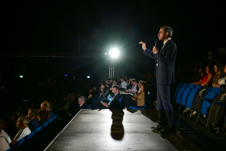 Le président des Républicains (LR) et candidat à l'élection présidentielle de 2027, Bruno Retailleau, lors du 59e congrès des Jeunes Agriculteurs, à Bourg-en-Bresse, le 4 juin 2026 dans l'Ain ( AFP / OLIVIER CHASSIGNOLE )