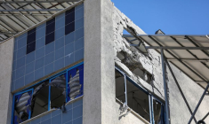 Conséquences d'une frappe israélienne sur l'hôpital baptiste arabe Al-Ahli dans la ville de Gaza