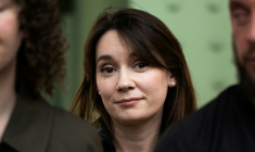 La Russe Xenia Fedorova à Paris, le 12 avril 2025 ( AFP / Xavier GALIANA )