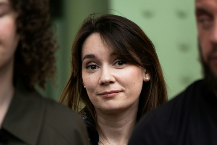 La Russe Xenia Fedorova à Paris, le 12 avril 2025 ( AFP / Xavier GALIANA )