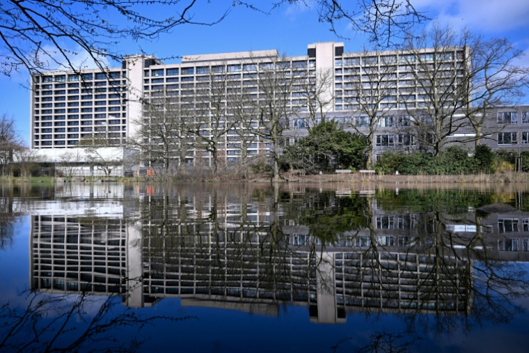 Le siège historique de la Bundesbank à Francfort, en mars 2026, avant l'abandon de son projet de rénovation ( AFP / Kirill KUDRYAVTSEV )