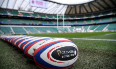 Des ballons de rugby du tournoi des Six Nations