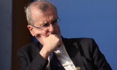 Francois Villeroy de Galhau, le 12 avril 2023, à Washington DC ( GETTY IMAGES NORTH AMERICA / KEVIN DIETSCH )