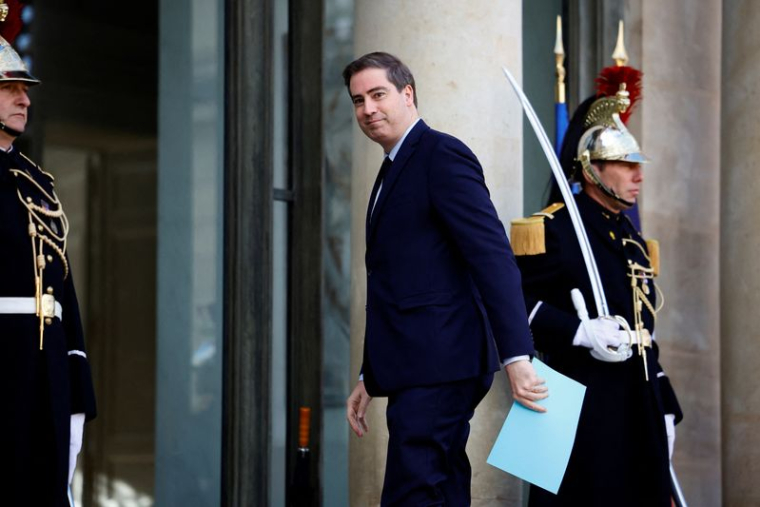 Le ministre délégué au Commerce extérieur, Olivier Becht, au Palais de l'Elysée à Paris, France