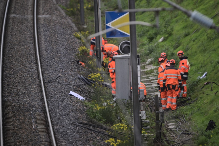 L'acte de vandalisme a été commis à quelques encablures de la gare de Valence TGV, entre Lyon et Avignon (illustration) ( AFP / OLIVIER CHASSIGNOLE )