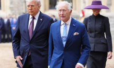 Le président américan Donald Trump lors de sa deuxième visite d'État au Royaume-Uni