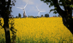 Des éoliennes à Saint-Hilaire-Lez-Cambrai, en France