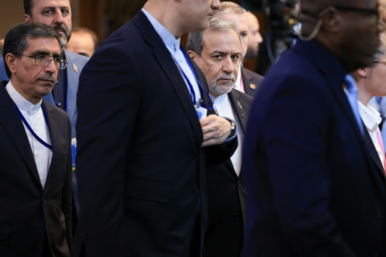 Le chef de la diplomatie iranienne, Abbas Araghchi, arrive au siège des Nations Unies à New York, le 22 septembre 2026 ( AFP / CHARLY TRIBALLEAU )