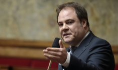 Laurent Degallaix le 25 mars 2015 à l'Assemblée nationale ( AFP / Lionel BONAVENTURE )