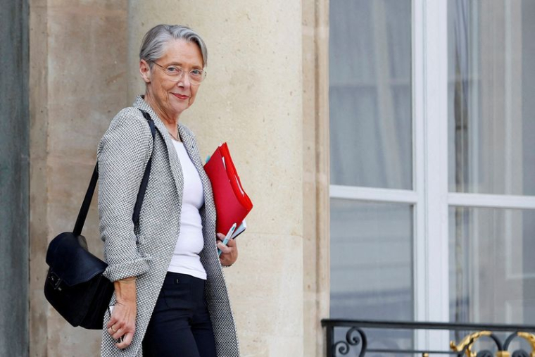 Photo d'archives de la Première ministre française Elisabeth Borne