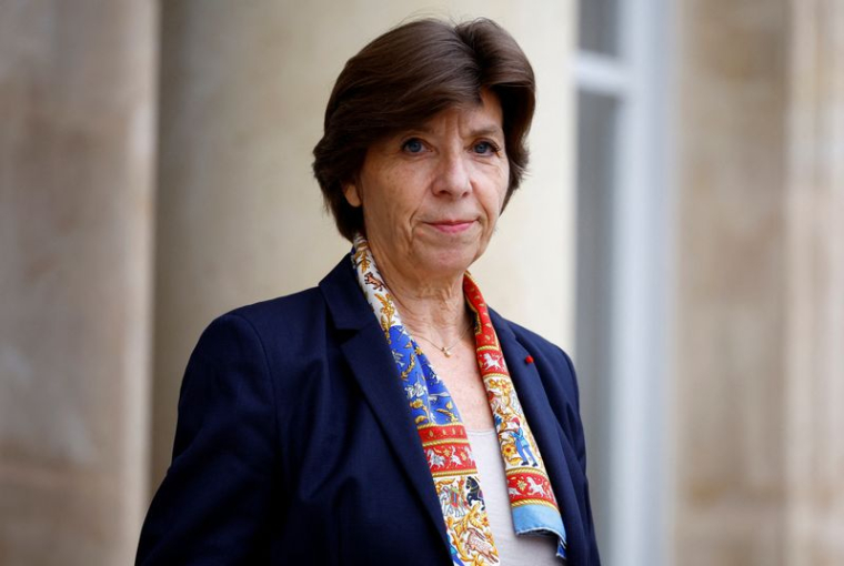 La ministre française des Affaires étrangères et européennes, Catherine Colonna, au palais de l'Élysée à Paris