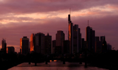 Photo de la vue du quartier d'affaires à Francfort