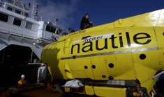 Le Nautile avait notamment mené des travaux de colmatage d'urgence de l'épave engloutie du pétrolier Prestige, après son naufrage en novembre 2022 ( AFP / MICHEL GOUILLOU )