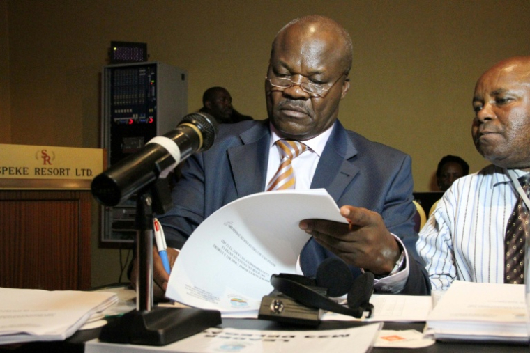 Roger Lumbala à Kampala en Ouganda le 6 février 2013 ( AFP / ISAAC KASAMANI )