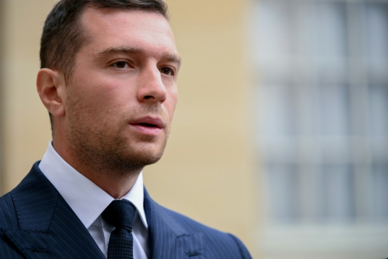 Le président du RN, Jordan Bardella, à Paris le 2 septembre 2025 ( AFP / Bertrand GUAY )