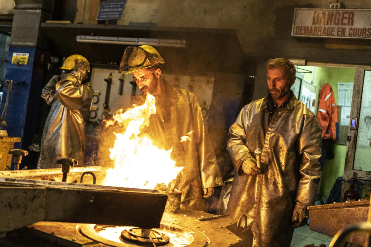Un usine de production de "billets" d'aluminium, en Ariège (illustration) ( AFP / CHARLY TRIBALLEAU )