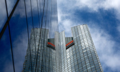 Logo de la Société Générale à La Défense près de Paris