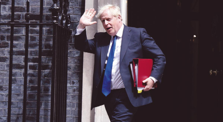 En attendant la nomination de son successeur au 10 Dowing Street, Boris Johnson restera en poste jusqu'au 5 septembre. (© Kyle Heller/n°10 downing Street)