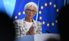 Christine Lagarde à Francfort, en Allemagne, le 29 octobre 2026. ( AFP / KIRILL KUDRYAVTSEV )
